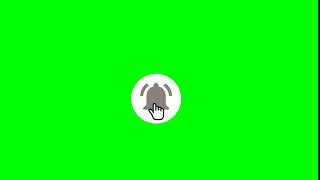 (FREE) YouTube Notification Bell Button Animation Template (Green Screen)