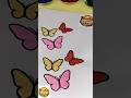 Colourful Butterflies 🦋🦋🦋 #youtubeshorts #shorts #relaxing #art
