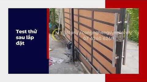 Lắp đặt cổng trượt tự động tại quận 12