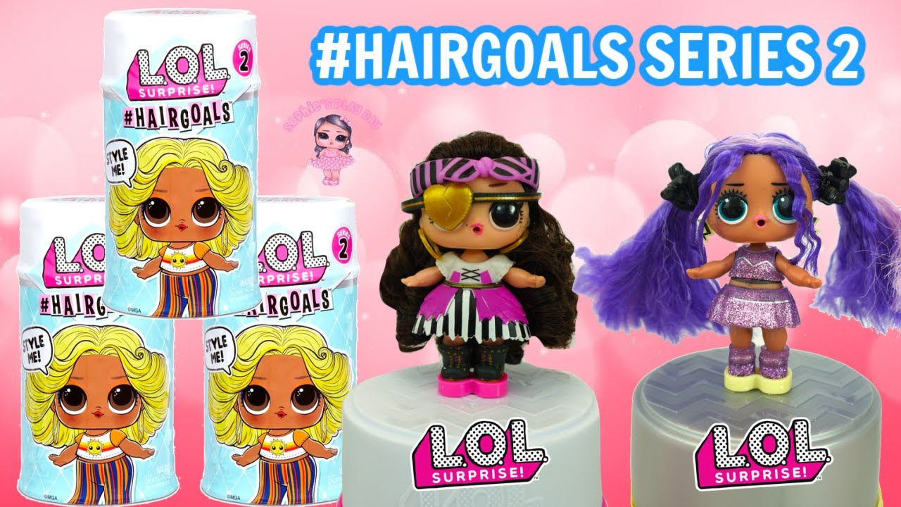 LOL SURPRISE Hairgoals Series 2 Full Unboxing Ultra Rare Doll Rain QT + Aye  Aye - YouTube