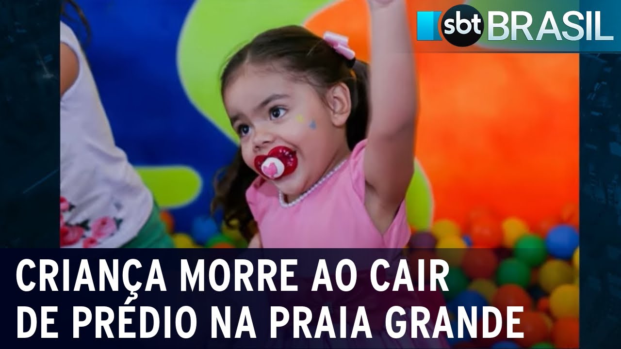 Criança morre ao cair do 11º andar de prédio no litoral de São Paulo | SBT Brasil (11/06/22)