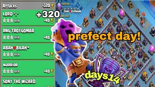 +320prefect day!super bowler smash attack th15|legend league attack aug season days14|clash of clans