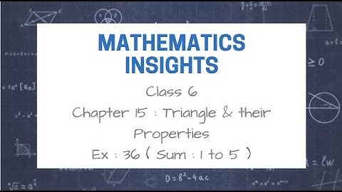 Class 6 | Chapter 15 | Triangle & their properties | Full Chapter covered