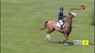 Sammie Jo Coffin winner of the Hickstead derby in 2012 with Willem De Lux
