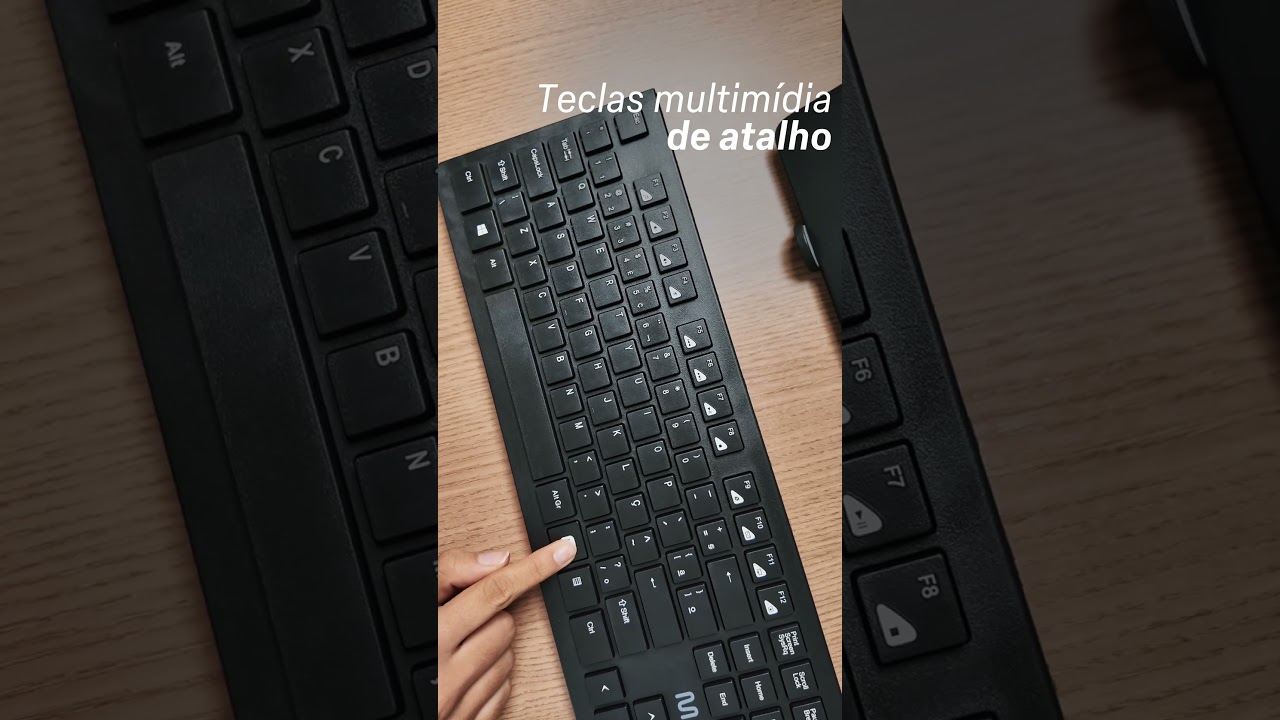 Teclado e Mouse Sem Fio 1200DPI Multi (Multilaser) - TC212OUT