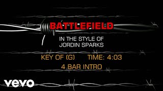 Jordin Sparks - Battlefield (Karaoke)