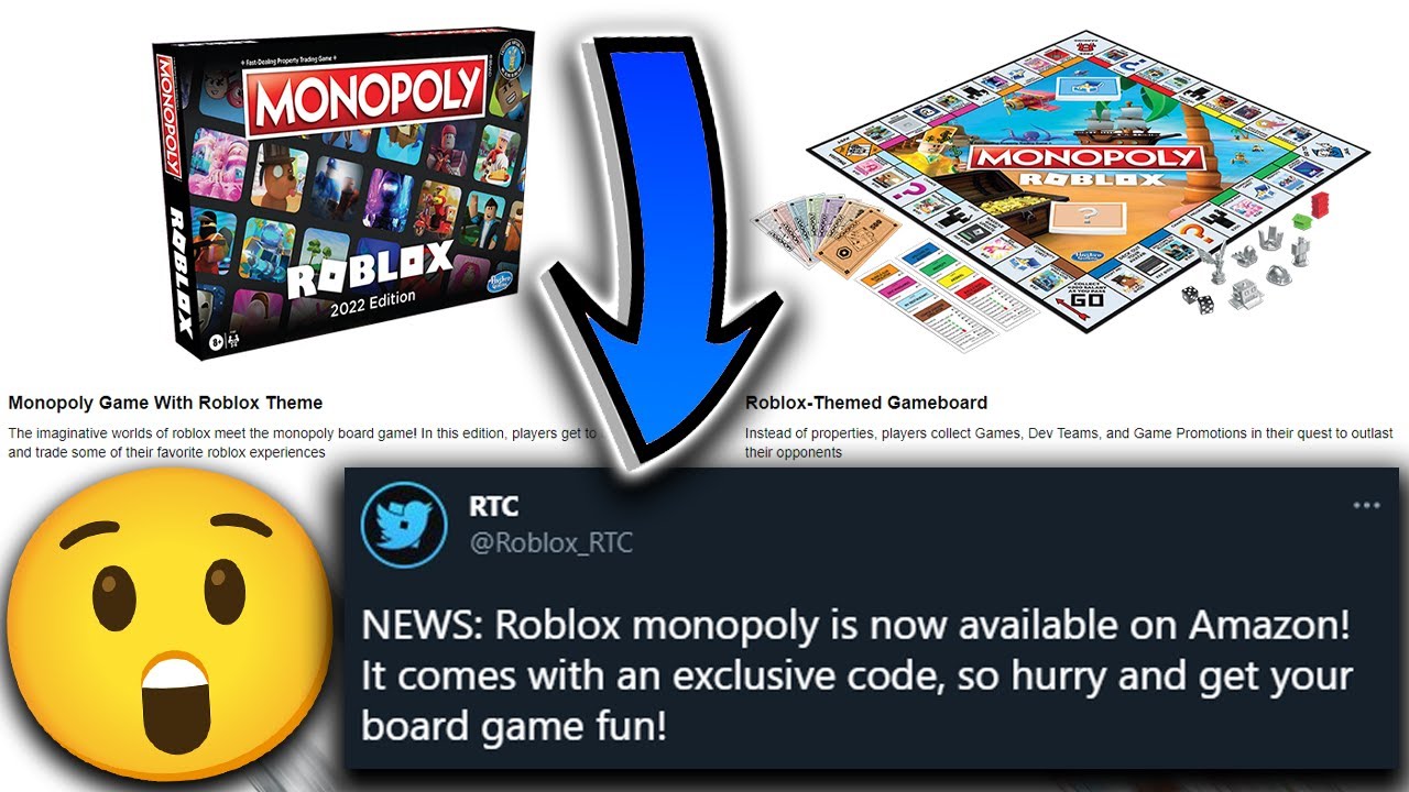  MONOPOLY: Roblox 2022 Edition Board Game, Buy, Sell