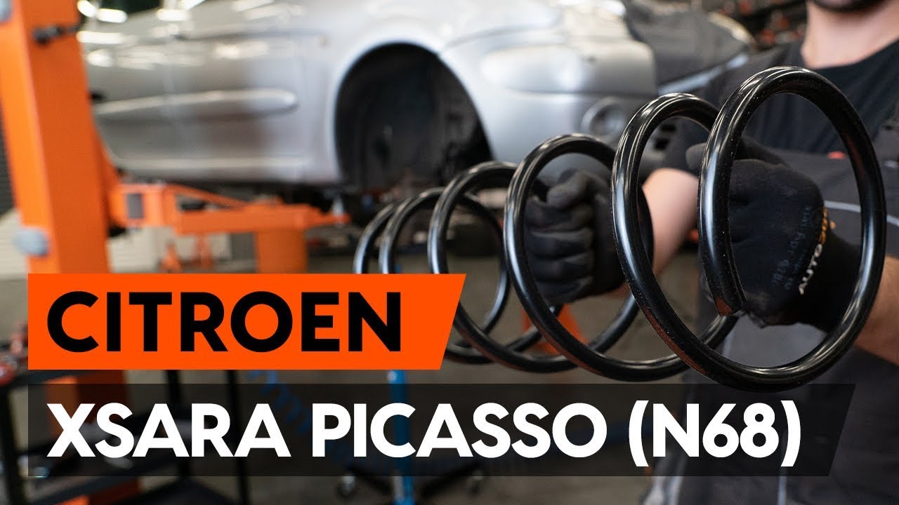 Como substituir molas de suspensão dianteira no CITROEN XSARA PICASSO (N68) [TUTORIAL AUTODOC]