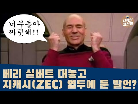   베리실버트 지캐시 ZEC 를 염두에 둔 발언 투자방법 소개