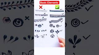 Basic Elements For Beginners | Basic to Advance mehndi course Day 1 #mehndi #henna #bridalmehndi