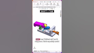 Quickly Hide and Show Components in #solidworks  with the Tab Key!