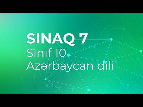 Azərbaycan dili 10-cu sinif  Güvən Sınaq 7 Qrup fənləri üzrə