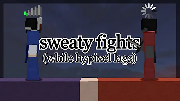 very sweaty hypixel bridge fights on a laggy server (a little Epic) (hypixel bridge)
