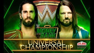 Sth Rollins VS AJ Styles - WWE MONEY IN THE BANK I UNIVERSAL CHAMPIONSHIP