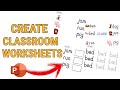 How To Create A Worksheet in Powerpoint ( Phonics/Classroom Resources) #1