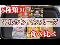 【懐かしいけど】マルシンハンバーグ5種食べ比べ！【新しい】