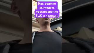 Как должно выглядеть удостоверение ТЦК и полиции