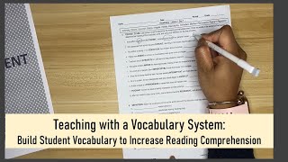 Direct Vocabulary Instruction using Tier 2 Vocabulary - Creating a Vocabulary Instruction Routine.