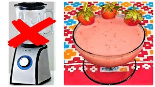 How To Make Strawberry Milkshake Without Blender