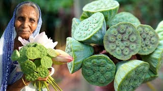 Sports Performance LOTUS SEEDS RECIPE !!! Collect Lotus Seeds from Lotus Pond and Cooking by our Grandmother