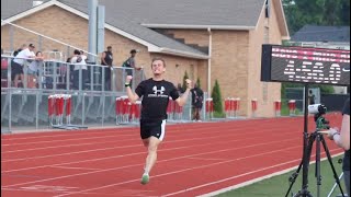Sub 5 mile and 1st place let's go! On cloud 9 Thanks for everyone who came out today ❤️