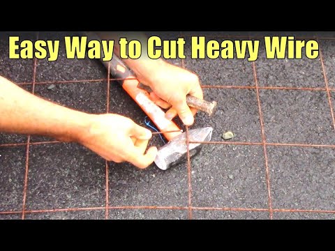 Vídeo: Você pode cortar concreto com um cinzel?