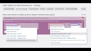 WordPress Plugin Order Splitter for WooCommerce - Subscription Split