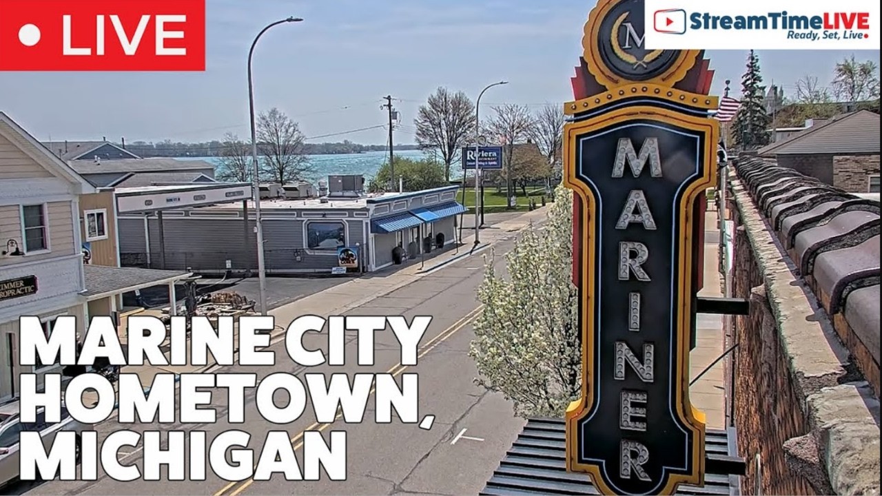Marine City, MI Live Camera | Downtown & St. Clair River — Marine City, MI live camera thumbnail