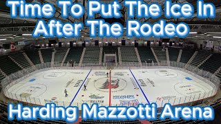 Time To Put The Ice Back Into The Harding Mazzotti Arena After The Rodeo