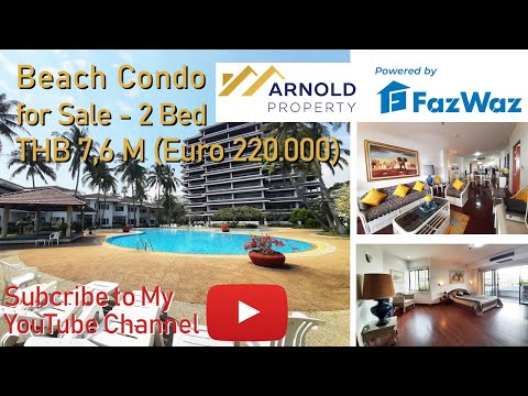 2 Bed Beach Condo for Sale in Cha-Am - THB 7,6 M (Euro 220.000)