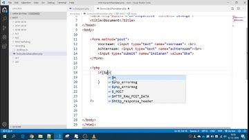 PHP 1: Formulier afhandelen met POST
