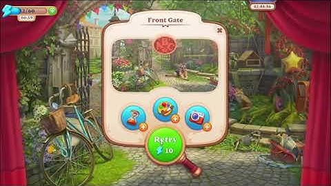 Manor Matters Front Gate HD | Lily | knife, watch, cone, frog, nest, bell, mushroom, padlock, bow
