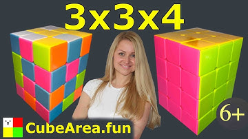 The BEST tutorial how to solve cuboid 3x3x4 by cubearea.fun | We teach kids