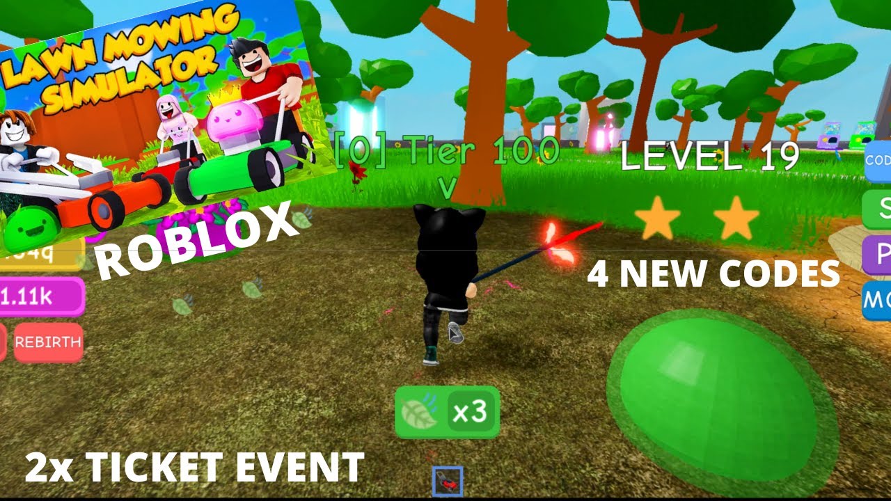 Lawn Mowing Simulator 4 New Codes 2x Ticket Event Rebirth Tickets New Pets Roblox 2020 Youtube - how to rebirth in lawn mowing simulator roblox