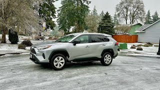 Ice Storm of 2024  Toyota RAV4 LE AWD On Icy Road