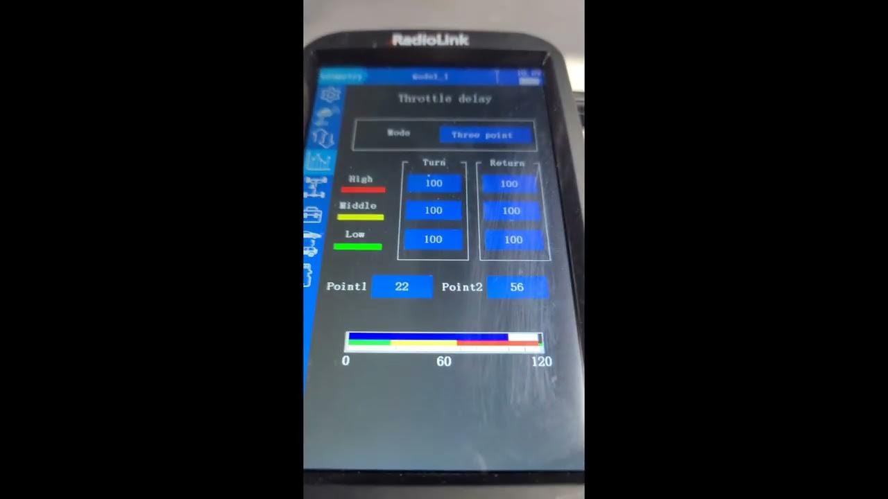 radiolink rc8x throttle curve throttle delay YouTube