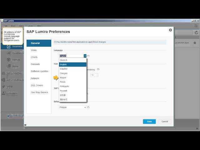 What's new in SAP Lumira 1.22