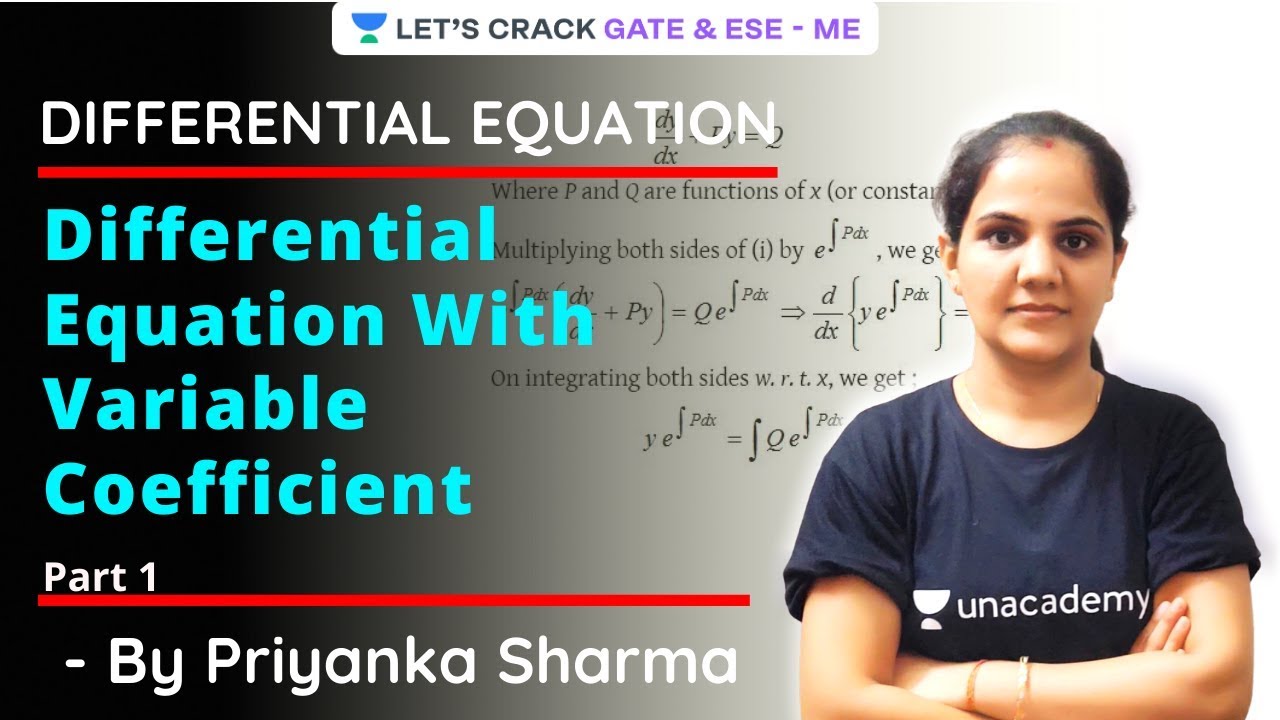 L 10 | Differential Equation With Variable Coefficient (Part 1 ...