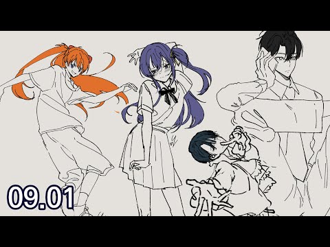 최애캐 그려드림(단 무슨 포즈로 무슨 옷 입힐지는 장담 못 함) 09.01