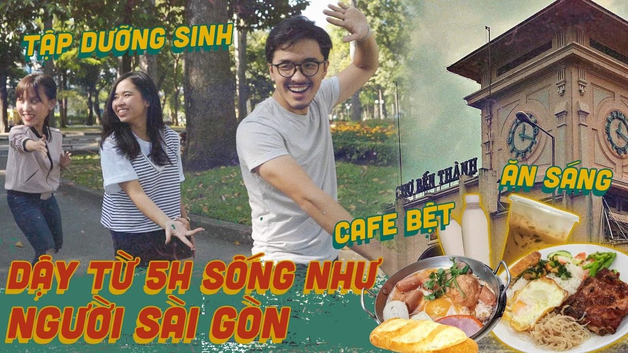 cafe ăn sáng ngon tphcm  2022 New  Lôi đầu nhau dậy 5H: Ăn sáng, Cafe bệt, tập thể dục chuẩn đét người Sài Gòn