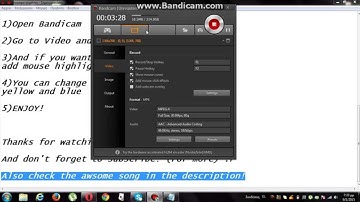 How to add mouse cursor effects in Bandicam tutorial!