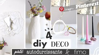 4 DIY DECO avec de la PÂTE AUTODURCISSANTE & / OU FIMO inspirés de  PINTEREST Minimalist air dry clay 