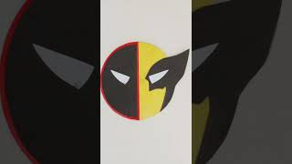 I make Deadpool x Wolverine logo wall mate