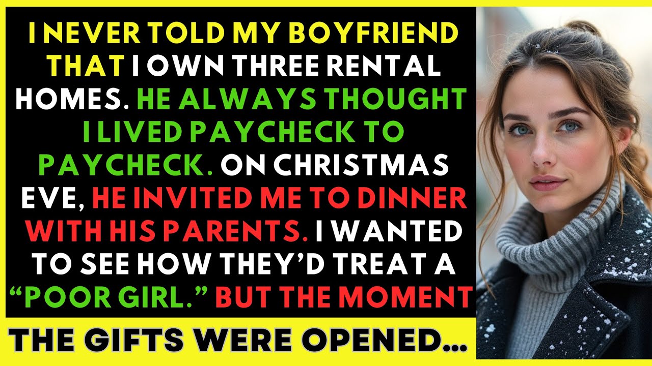I Acted Poor At Christmas Dinner With My Boyfriend’s Parents—Their “Charity Gift” Exposed Everything