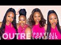 AFFORDABLE PONYTAILS GALORE! | SUMMER 2021 READY! | OUTRE PRETTY QUICK PONYTAILS LOOKBOOK