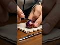 Glass fruit cutting with tiny knife 🍇🍈🍉🍊🍋🍓oddly satisfying video || ASMR video