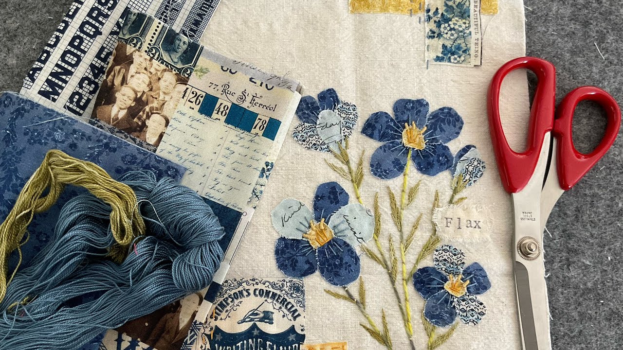 Часть 16 / Том 2 Ботаническая красота Цветы Цветы льна #slowstitchedflowers #timholtz