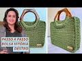 Bolsa Vitoria Destro - Passo a Passo de Bolsas em Crochê - Andreia Passote @apassote