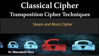 Cryptography | Stream Cipher & Block Cipher