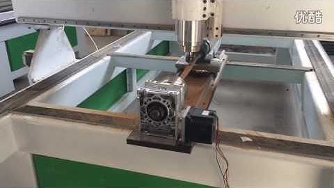 LINKCNC   Router machine work for cylinder wood with rotary in high precision good work effect